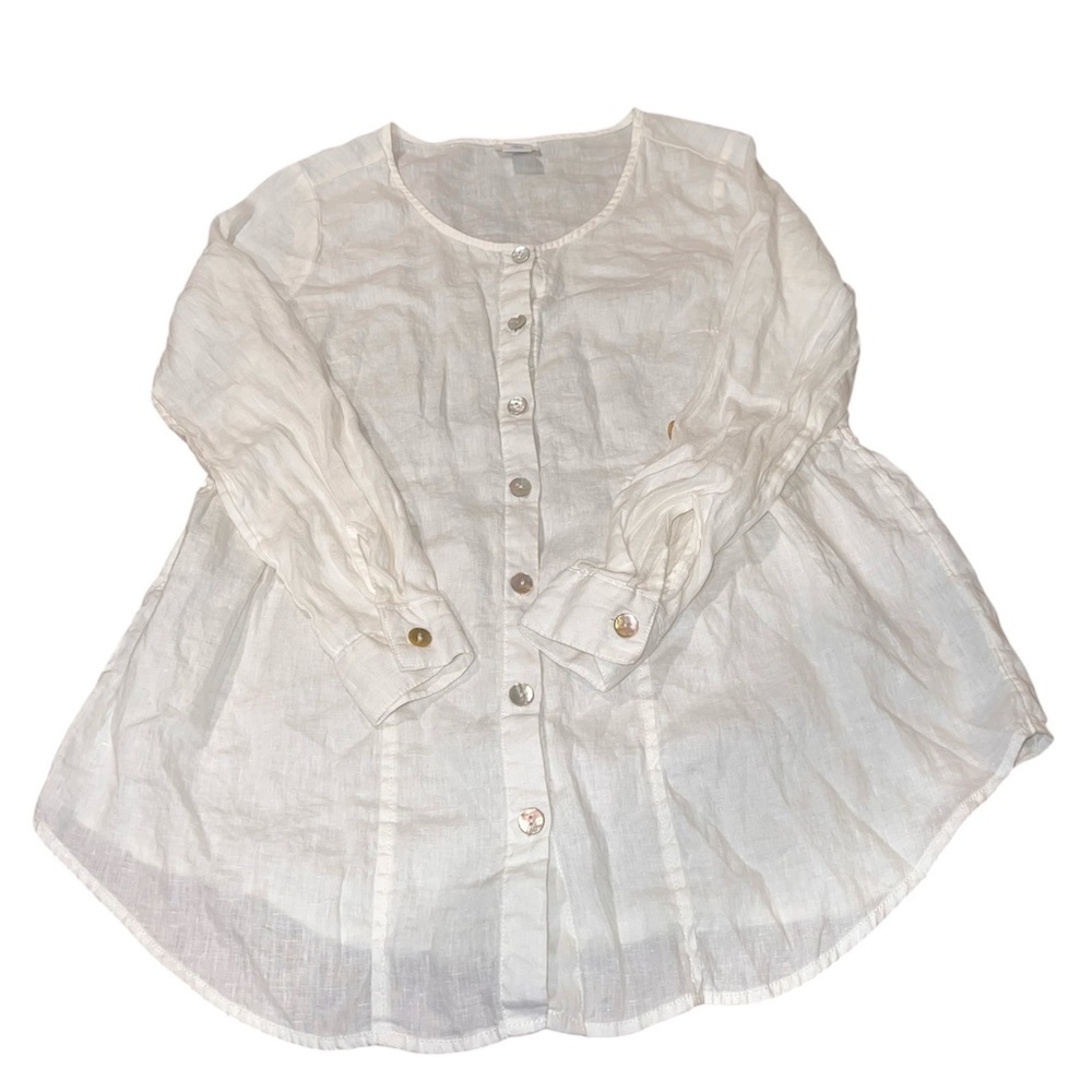 Sigrid Olsen, 100% Linen Blouse, Women’s Size S